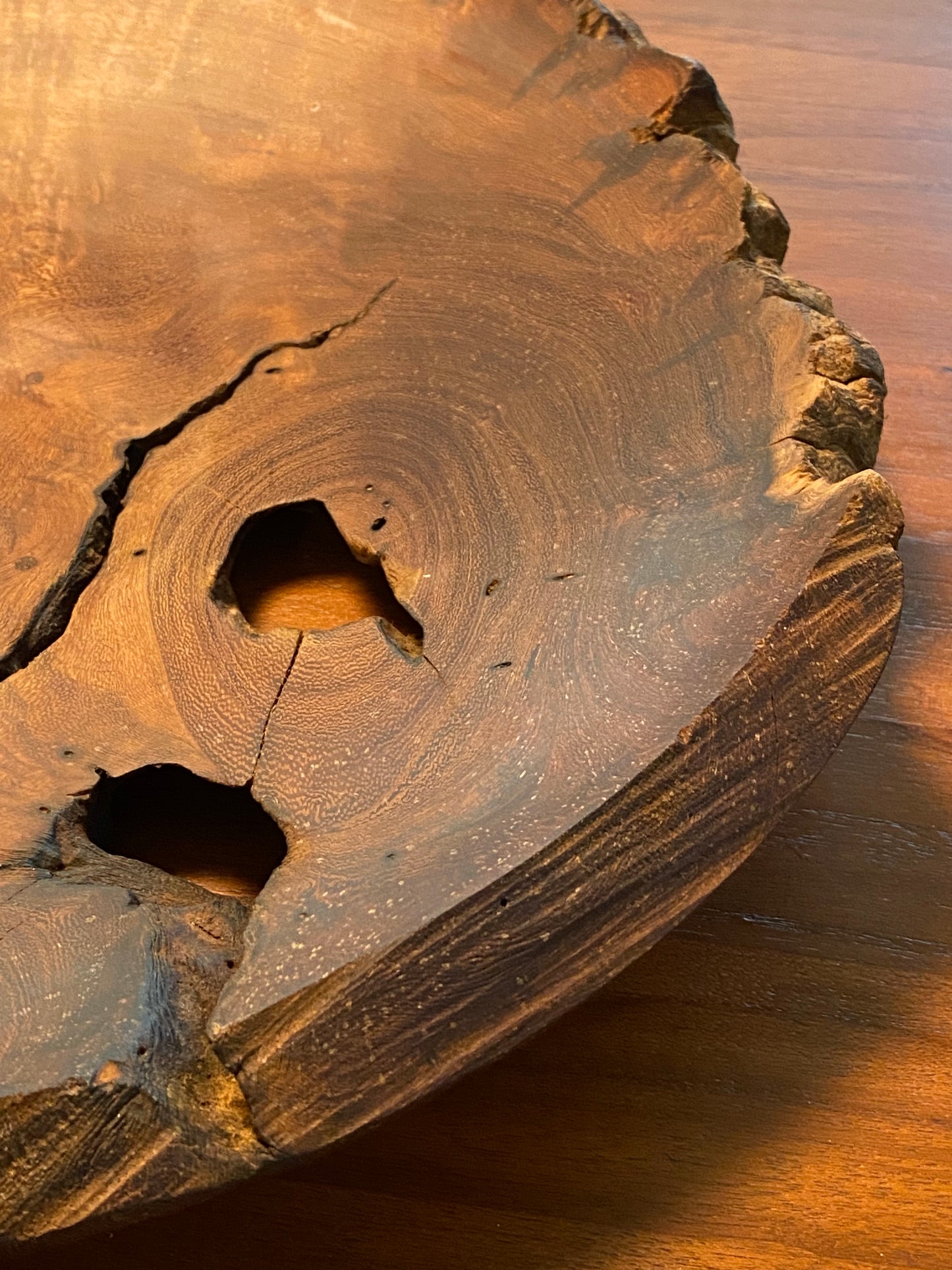 Round Low Wood Cuenco